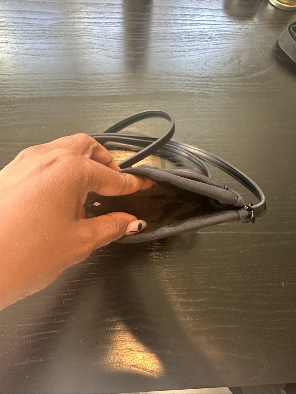 Beis Black Crossbody Phone Pouch - Picture 3 of 3